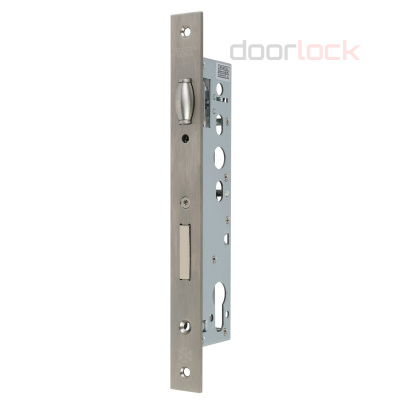 Замок дверной с роликом DL302 30/24/8, цилиндровый, нержавеющая сталь