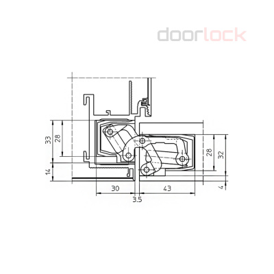 Петля скрытая SIMONSWERK Tectus TE 541 3D FVZ F1