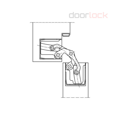 Петля SIMONSWERK TECTUS TE 540 stainless steel look (покрытие под нержавеющую сталь)