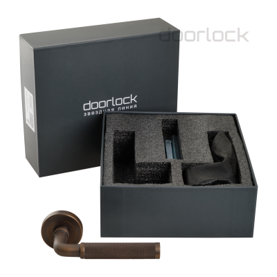 Ручка DOORLOCK Звездная линия Oxford M046 DTB matt (матовая темная бронза)