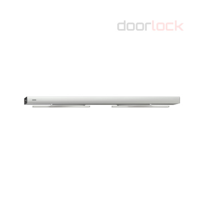 Привод распашной GEZE Slimdrive EMD Invers для 2-х створчатой двери с роликовыми тягами, серебристый