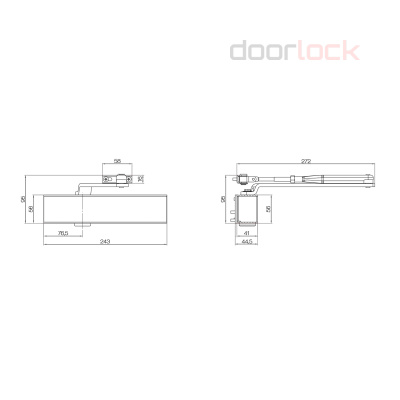 Доводчик ECO SCHULTE TS-50 BC