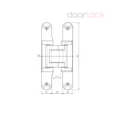 Петля скрытая SIMONSWERK Tectus TE 541 3D FVZ F1