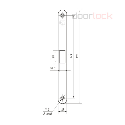 Замок дверной Гардиан Soft 1 P WC GRF
