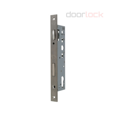 Замок дверной с роликом DL302 35/22/8, цилиндровый, нержавеющая сталь