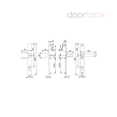 Ручка HOPPE 78G/113/2246 (London)