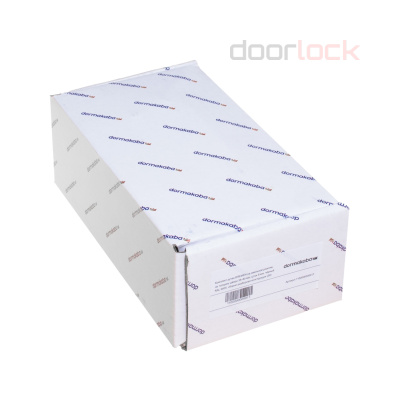 Ручка дверная dormakaba BREMEN на овальной розетке, белый RAL 9016