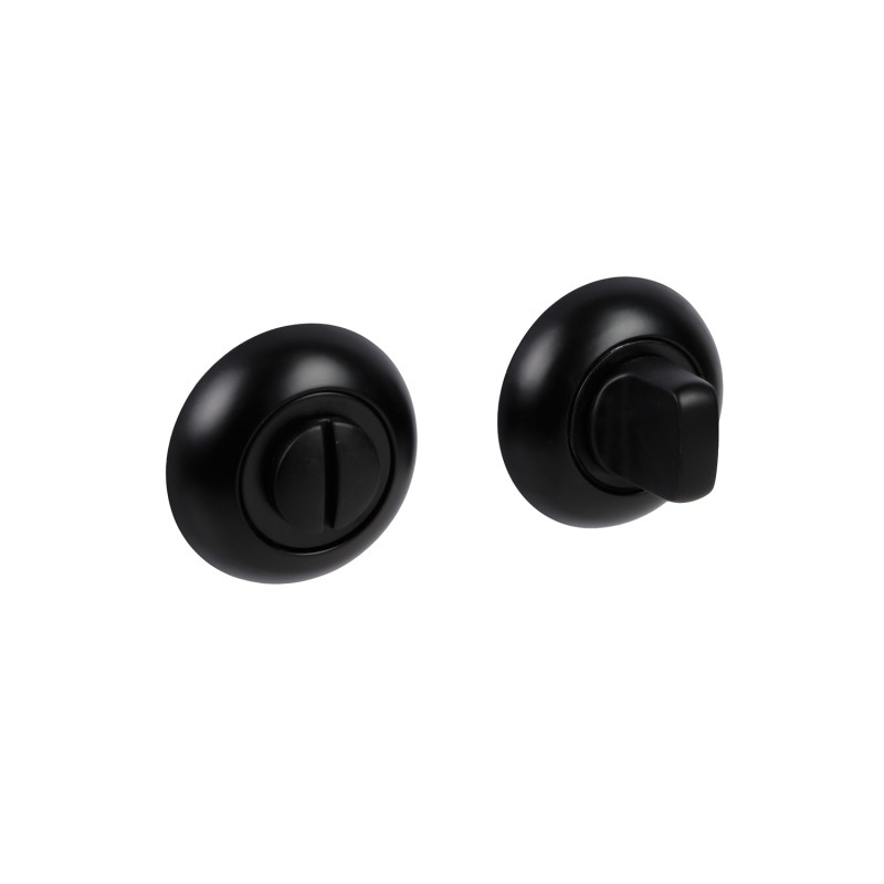 Поворотная кнопка DOORLOCK TK06/R/WC Black черная, шток 6мм
