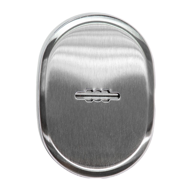 Ключевина для сувальдного ключа DOORLOCK S01/LAC SSS (матовая нерж. сталь) овальная 65x91 мм, автоматическая шторка, 1 шт.