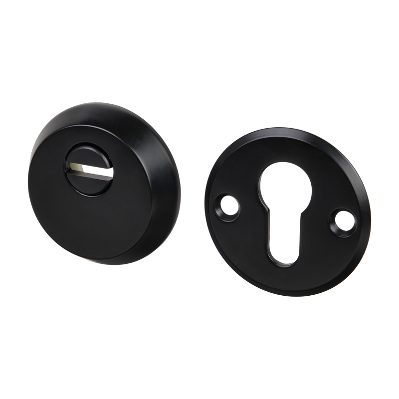 Броненакладка на цилиндровый механизм DOORLOCK DEF5512, декоративная, чёрная