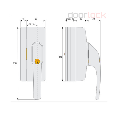 Оконный замок ABUS FO400N