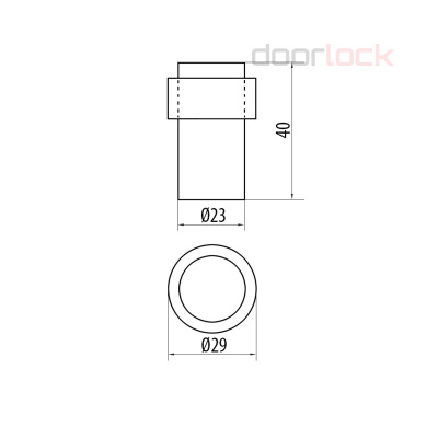 Дорстоп DOORLOCK DS004 CR