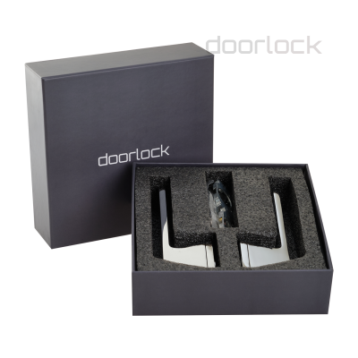 Ручка дверная DOORLOCK Phantom Nocturne Z73P CP, полированный хром, скрытая розетка